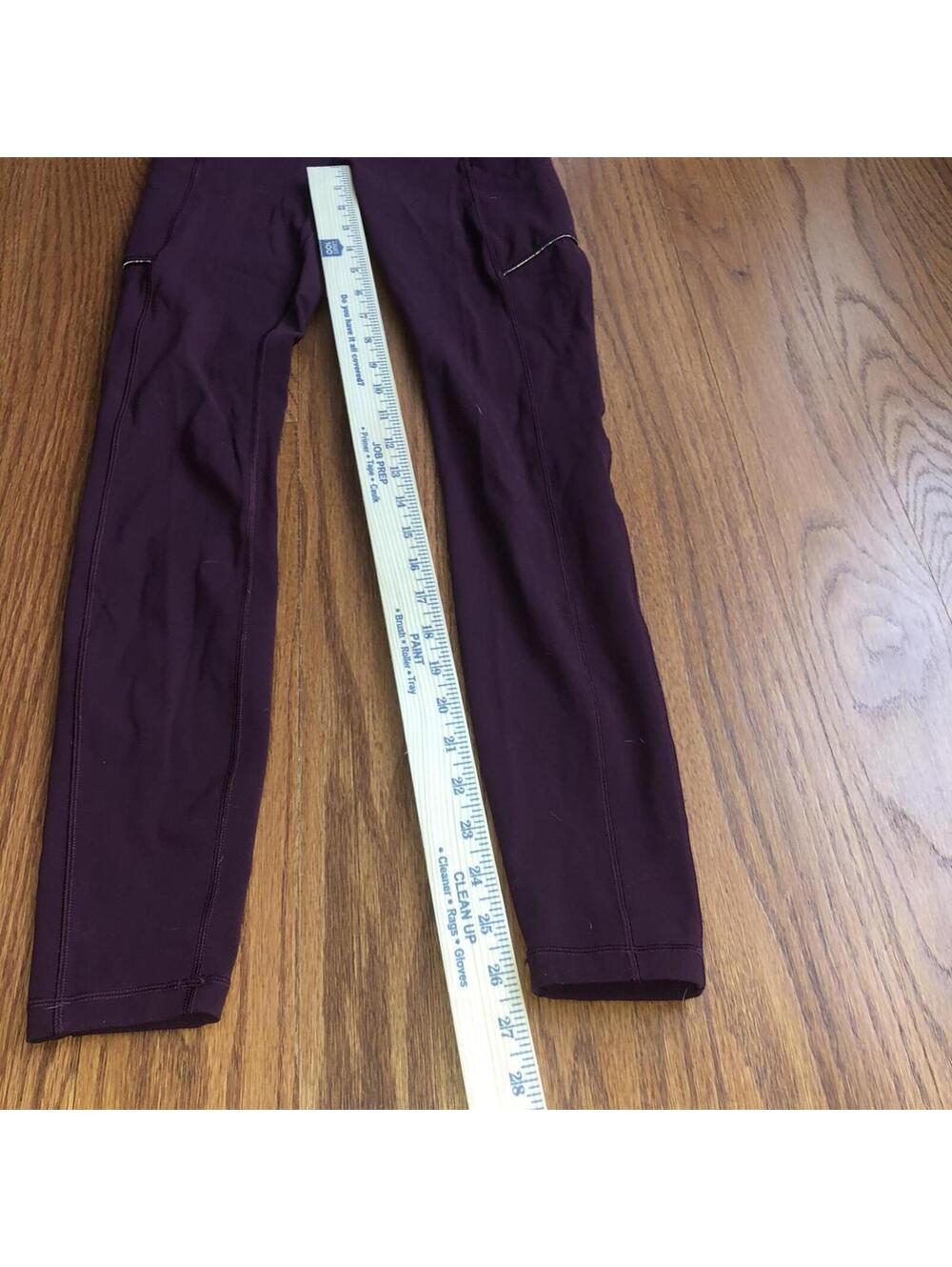 Lululemon Women's Burgundy and Purple Legging - Picture 3 of 5